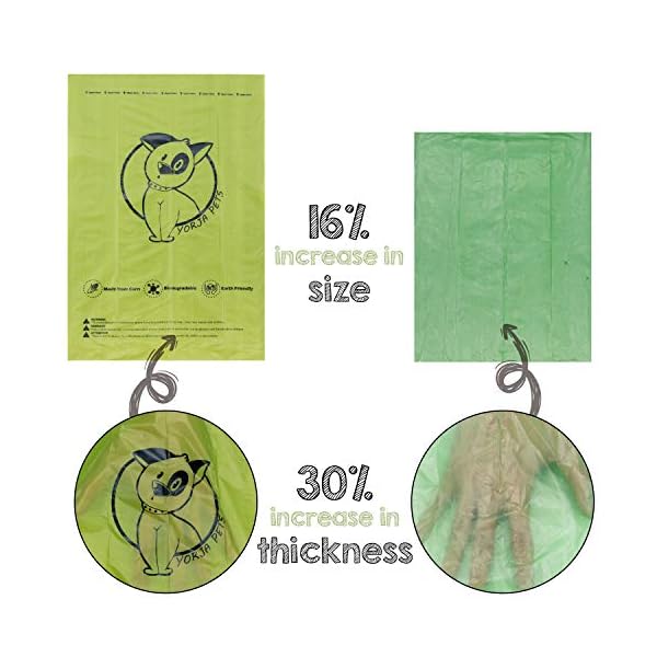 YORJA-Dog-Poo-Bags24-Rolls360-Pooh-BagsExtra-Thick-and-StrongLeak-ProofBiodegradable-Poop-Bags-for-DogsUnscented-Waste-Bag YORJA Dog Poo Bags,24 Rolls/360 Pooh Bags,Extra Thick and Strong,Leak Proof,Biodegradable Poop Bags for Dogs,Unscented…
