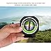 Car Inclinometer,Outdoor Auto Mini Compact Ball Compass Luminous LED Car Compass Angle Slope Meter Balancer Measure Equipment