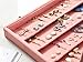 Wudygirl Jewelry Tray Velvet Clear Lid Jewelry Organizer Box Stackable Jewelry Storage Display Tray Holder Showcase (Earrings)