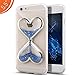 Urberry Iphone 7PLUS Case, Blue Clear Gel Liquid Case for 5.5 inch iPhone 7PLUS with a Screen Protector