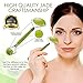 Jade Facial Roller - Face Massager & Anti Aging Treatment | Beauty Therapy for Puffy Eyes, Skin Care, Lymphatic Drainage | Reduce Wrinkles, Bags | Natural Slimming, Toning Tool | 100% Real & Authentic