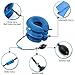 Cervical Neck Traction Device Inflatable Neck Traction for Neck Decompression Pinched Nerve Neck Pain Relief, Neck Stretcher Cervical Traction Neck Extender for Neck Pain with Massage Balls (Blue)