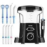 Homitt Waterproof Water Dental Flosser, Electric 600ml Oral Irrigator with 9 Multifunctional Leak-Proof Nozzles Support 5 Functions to Clean Tooth and Dental Care for Adults and Kids