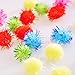 RIMOBUL 100PCS 1.5 INCH Cat Toy Balls Extra Large Sparkly Cat's Favorite Chase Glitter Ball Toy Sparkle Pom Pom Balls