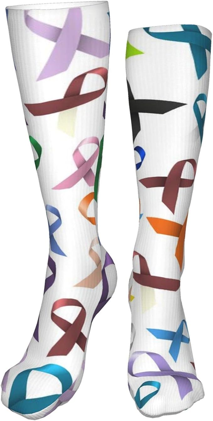 Cancer Awareness Various Color And Shiny Ribbons For Help Seamless