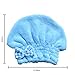 SOFTOWN Microfiber Hair Drying Towel Cap Super Absorbent for Short Hair, 1 Pack, Blue, 9 x 12 inch