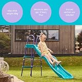Plum Haumea 6ft Purple Wave Slide Steel Frame Plastic Steps Kids Playground view 4