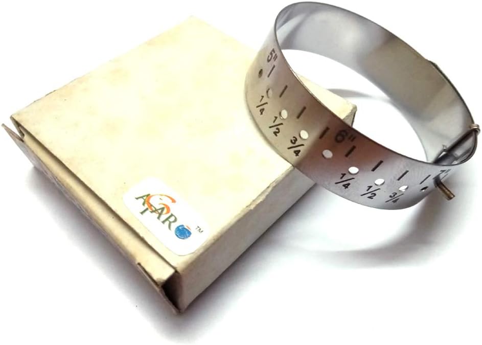 Atargoods Jewelry Metric Bangle Bracelet Hand Wrist Metal Sizer Gauge Measure 5-8inch Jewellery Tool ATBG1
