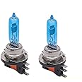 MASO Car Halogen Light Bulbs H15, 2PCS 12V Xenon White Bulb Super Bright Lamp High Effect Vehicle 55W Fog Light (2-Pack)