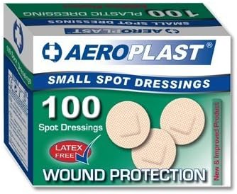 A-Care Washproof Plasters, Spot 22.5mm (100 per box), 100 Count (Pack of 1)