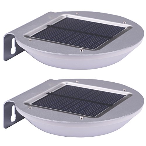 Yeeco 260lm 16 LED Outdoor Solar Motion Security Light, Waterproof Motion Sensor Path Light 2 Intelligent Modes Wall Lights for Landscape Garden Stair Patio Lighting Fixture (2 Pack)