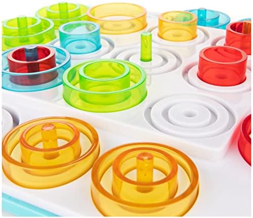 Marbles OTRIO – Nueva edición del juego de mesa estratégico para la familia – Alinea los peones en una versión modernizada del Morpion en forma de juego de mesa – Multijugador – Juego infantil de 8