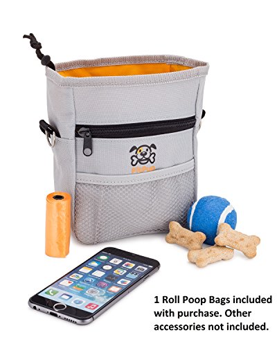 image for FitPup Dog Treat Training Pouch Bag, Carry Treats Toys, Poop Bag Dispe