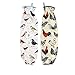 Grocery Plastic Bag Holder Dispenser with Decorative Print on Fabric, Set of 2 Storage Saver Cloth Sacks
