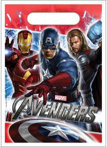 Marvel Avengers Party Favor Bags - 8 per Pack