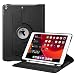 Fintie Rotating Case for New iPad 7th Generation 10.2 Inch 2019 - [Built-in Pencil Holder] 360 Degree Rotating Smart Protective Stand Cover with Auto Sleep/Wake for iPad 10.2" Tablet, Black