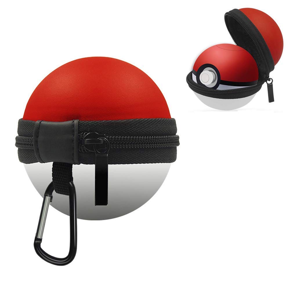 Qinbin Portable Carrying Case for Pokeball Plus Controller, Lets Go Pikachu Lets Go Eevee Game