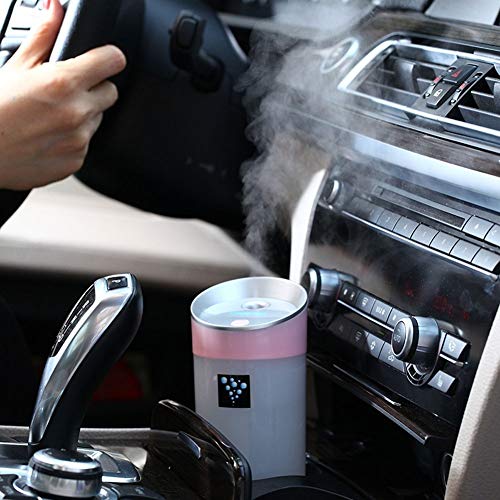 AkoMatial 300ML Air Purifier Fresher Mist Aroma Diffuser Auto USB Mini Humidifier Accessory for Home Car Blue