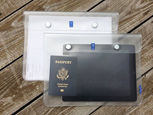 2 Pack UkiUnni Magnetic File Folder, Refrigerator Mail Holder, Recipe Organizer, Passport Pouch for Travel - Transparent - Thumbnail 3