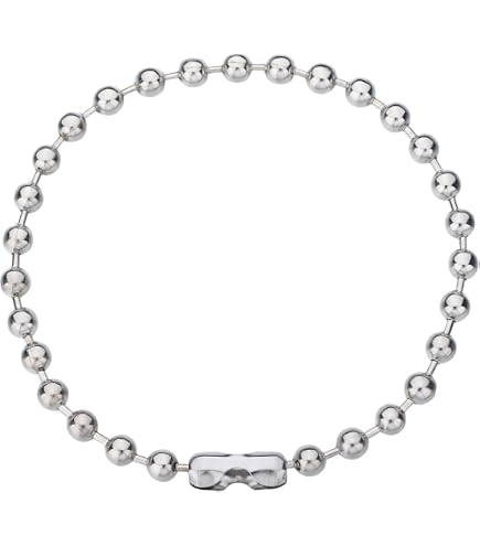 5m Stainless Steel Bead Chain 1.5/2/2.5/3mm Ball Chain with 50pcs