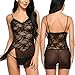 Avidlove Women Babydoll Lingerie Dress Lace Chemise Nightwear Split Hem Sleepwear