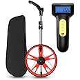 Auto Dynasty Measuring Wheel Digital Display, 3-Sections Foldable Telescoping LED Distance Measuring Digital Wheel with Backpack, High Precision Distance Measuring Wheel in Feet and Inches