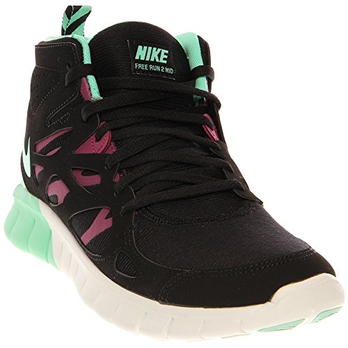 Nike Free Run 2 Sneakerboot Women Black/Raspberry Red/White/Green Glow 616716-002 (SIZE: 7)