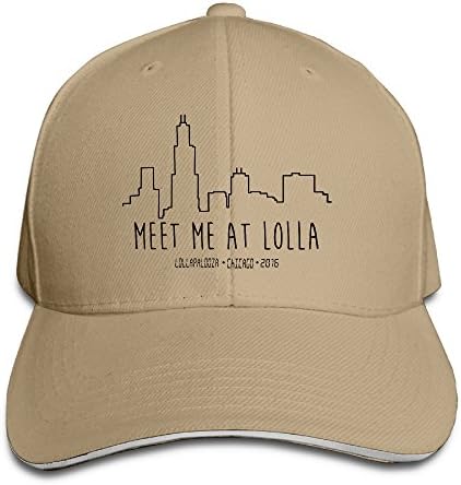 Meet Me At Lolla Adjustbale Baseball Cap Natural