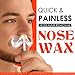 Nose Wax, Lifestance Nose Hair Removal Wax Kit Microwavable Home Use Hard Wax for Men and Women 60grams