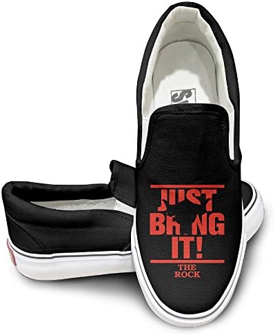 OOONG Dwayne Johnson The Rock Just Bring It Casual Slip On Fashion Sneaker