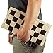 Wooden Chess Set - Classic Strategy Game Folding Board - Staunton Style Pawns (Brown/Tan) - Natural Wood Pieces - 14