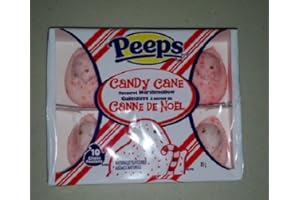 Candy Cane Peeps Flavored Marshmallow .3 Oz 10 Chicks