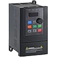 ATO 1hp VFD, VFD 220V Input 220V 3 Phase Output, 220-240V Single Phase to 3 Phase VFD Variable Frequency Drive for 3-Phase AC Motor Speed Controls(1hp 0.75kW 4.7A)