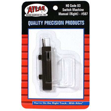 Manual Switch Machine Right for Code 83 & True-Track HO Scale Atlas Trains