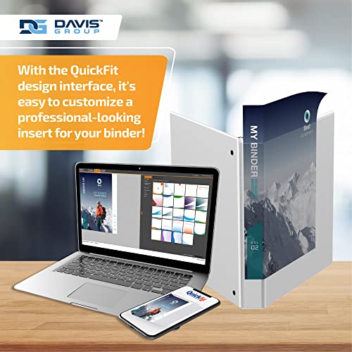 QuickFit View Binder, 1 Inch, Round Ring, White, 6 Pack (8801006