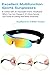 Ewin E03 Polarized Sports Sunglasses with 5 Interchangeable Lenses for Men Women Golf Baseball Volleyball Fishing Cycling Driving Running Glasses(Blue&Black)