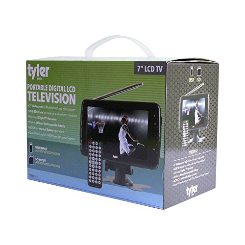 Tyler TTV701 7" Portable Widescreen LCD TV with Detachable Antennas
