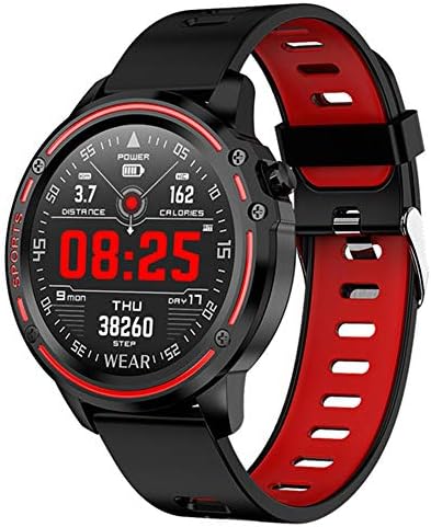 Bcamelys L8 Fitness Tracker ECG PPG Blood Pressure Heart Rate Smart Watch IP68 Waterproof Fitness Band Sprots Bracelet with Step Counter, Calorie Counter, Pedometer Watch for Women and Men(Red)
