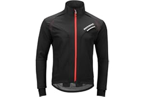 ROCKBROS Cycling Jacket Men's Winter Thermal Long Sleeve Jersey Windproof Coat Softshell