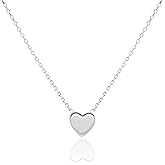 THEEVE Cute Pendant Dainty Gold Necklace for Women | 14k Gold & SIlver Plated Womens Necklaces with Bracelet | Small Love Waterproof Necklaces for Women