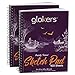 glokers Book-2 Pack-100 Sheets Each Sketch Pad-Acid Free, Medium Weight Pencils, Charcoal, Oil Pastels, and Other Dry Media – Extra Durable Spiral Binding-9X12 Inch Paper, White 2 Piece