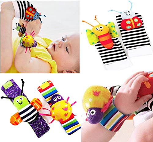 Foot Finders & Wrist Rattles for Infants Developmental Texture Toys for Babies & Infant Toy Socks &  - //medicalbooks.filipinodoctors.org