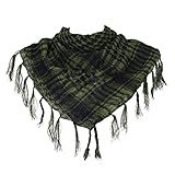 HDE Premium Shemagh Arab Style Head Neck Scarf - Green
