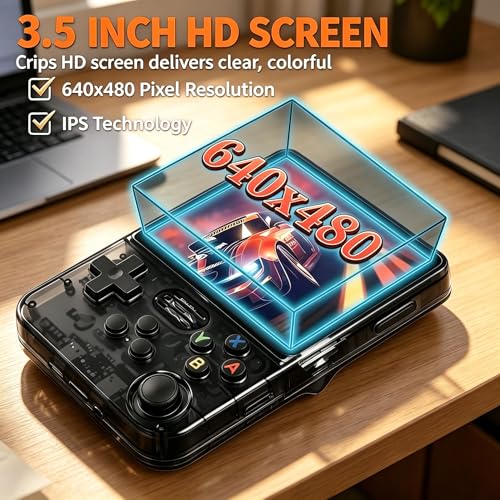 2026 New Portable Game Console – Retro Handheld Game Console with 22,000+ Classic Games, 3.5-Inch IPS Screen, Perfect for Home and Travel