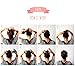 Attractive Hand-Crafted Hair Holder: Bun Maker, Clip and Grip for Thick and Thin Hair. 2 Uniquely Hand-Painted Pieces.