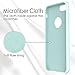 TORRAS [Love Series] iPhone 7 Case/iPhone 8 Case, Liquid Silicone Gel Rubber Shockproof Case with Soft Microfiber Cloth Lining Cushion Compatible with iPhone 7 / iPhone 8, Mint