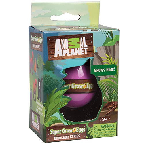 Animal Planet Dinosaur Super Grow Eggs (1 Pack) - Discover one of 12 Different Animals - Hatch and Grow a Surprise Dino Creature
