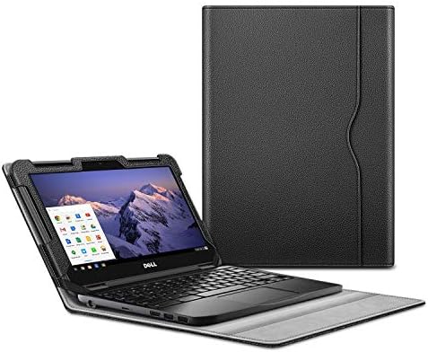 Fintie Sleeve Case For 11 6 Dell Inspiron Chromebook 11 3181 Premium Pu Leather Portfolio Book Cover Compatible With Chromebook 11 3181 3100 Education 2 In 1 Latitude 11 2 In 1 3190 Education Amazon Sg Electronics