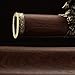 Auwiy Tachi Sword, 41 inches Fully Handmade High Hardness Pattern Steel Real Japanese Katana Samurai Sword with Scabbard Rosewood (Tachi Sword)