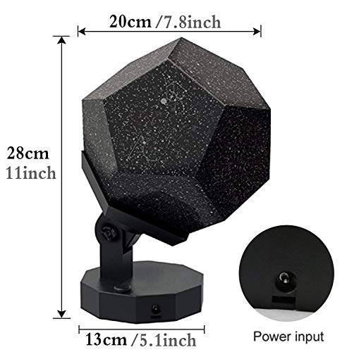 Starry Night Light, Star Light Rotating Projector, Sleeping Aid Relaxing Mood Light with 5 Lighting for Baby Nursery Bedroom Living Adult - Thumbnail 2